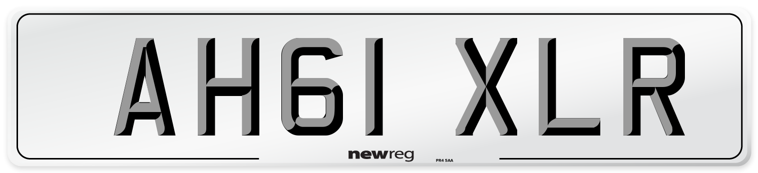 AH61 XLR Number Plate from New Reg